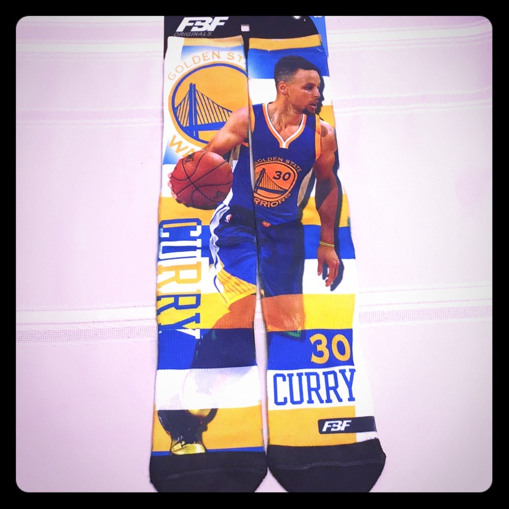 NWT.  Stephen Curry- Golden State Warriors socks.